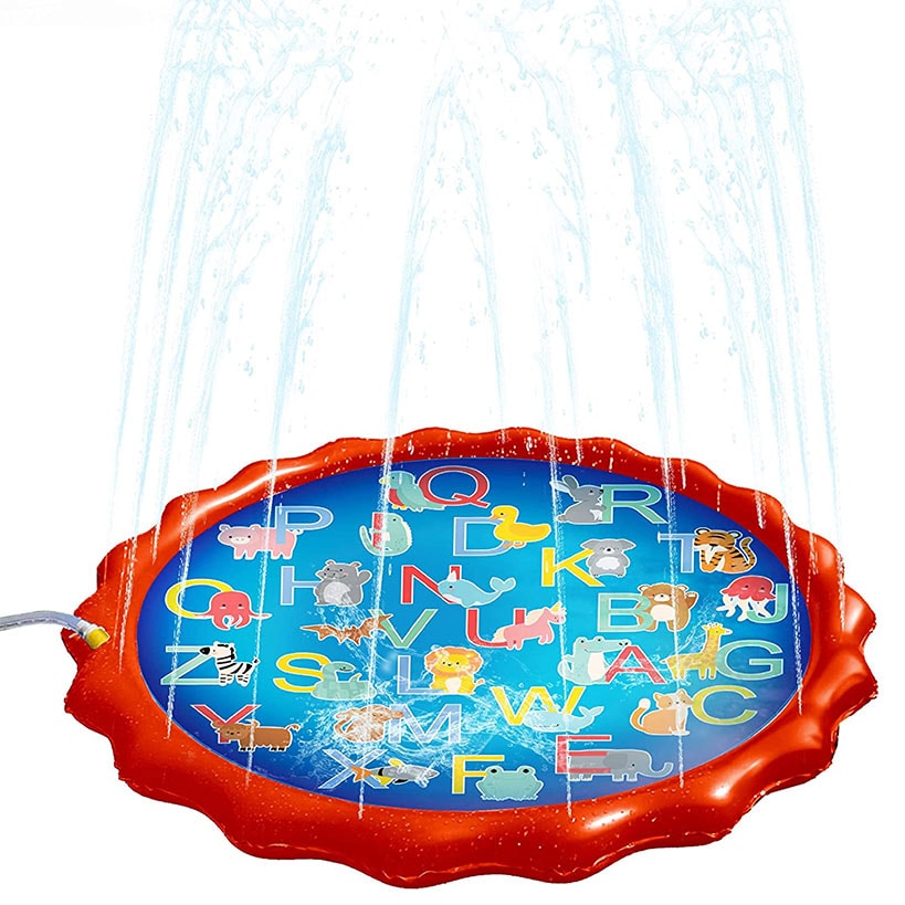 Splash Buddies Alphabet Sprinkler 48" Outdoor Kids Splash Pad