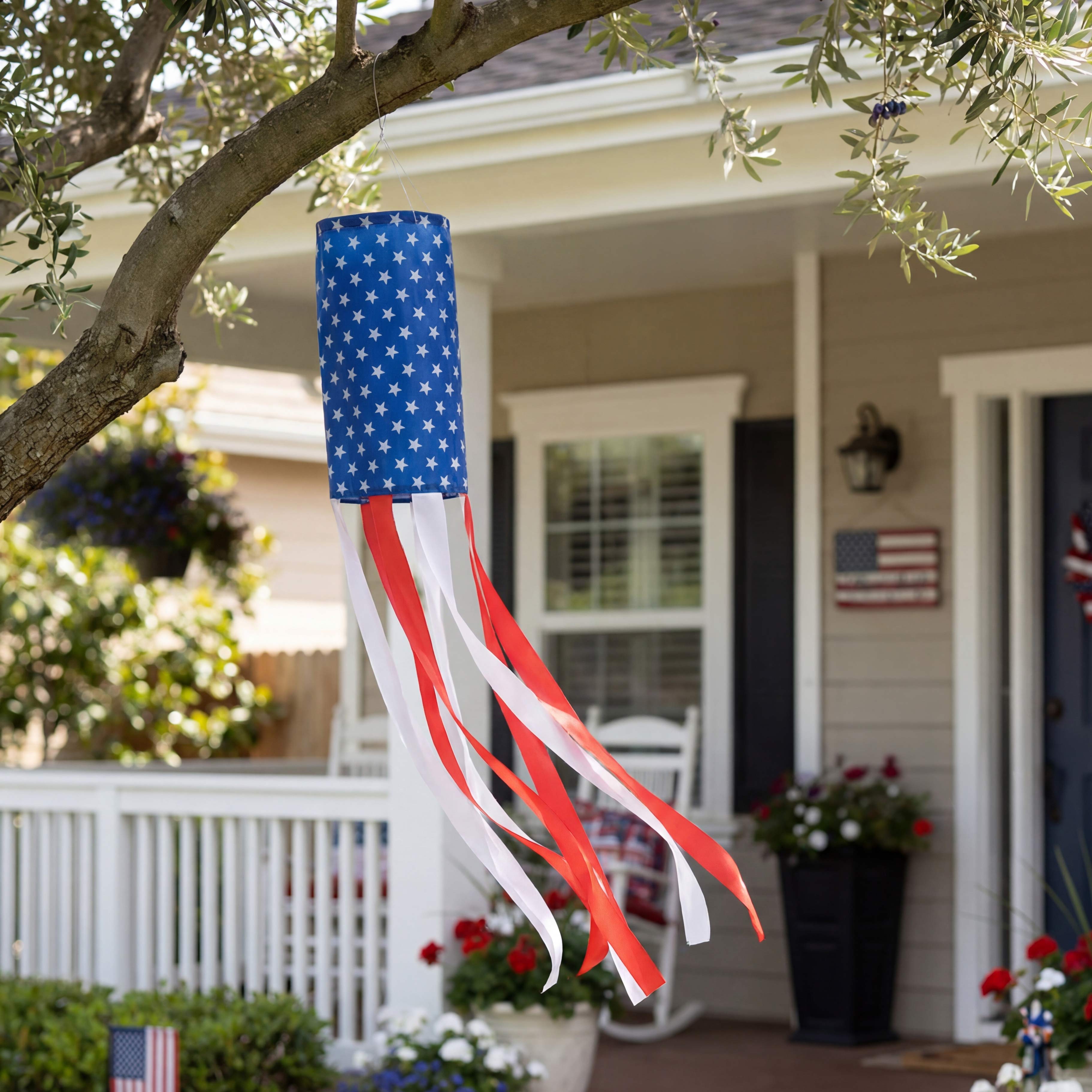 Americana Flag Windsock Red, White, and Blue | LTD Commodities