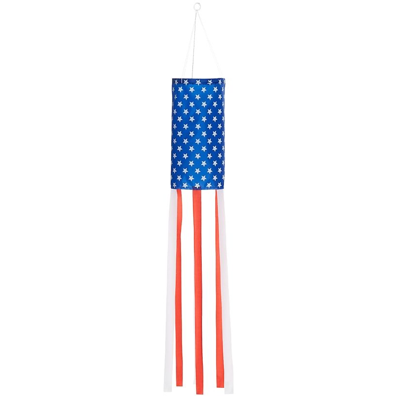 Americana Flag Windsock Red, White, and Blue