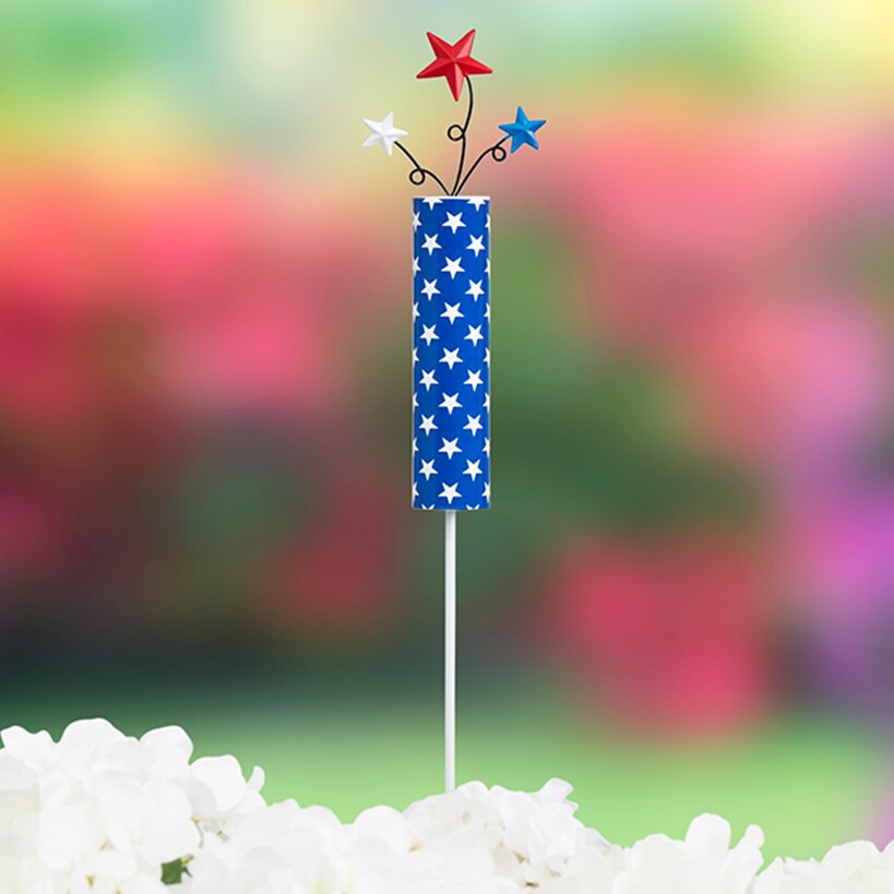 Americana Garden Stakes White, Stripes, and Blue#select-stakes_blue