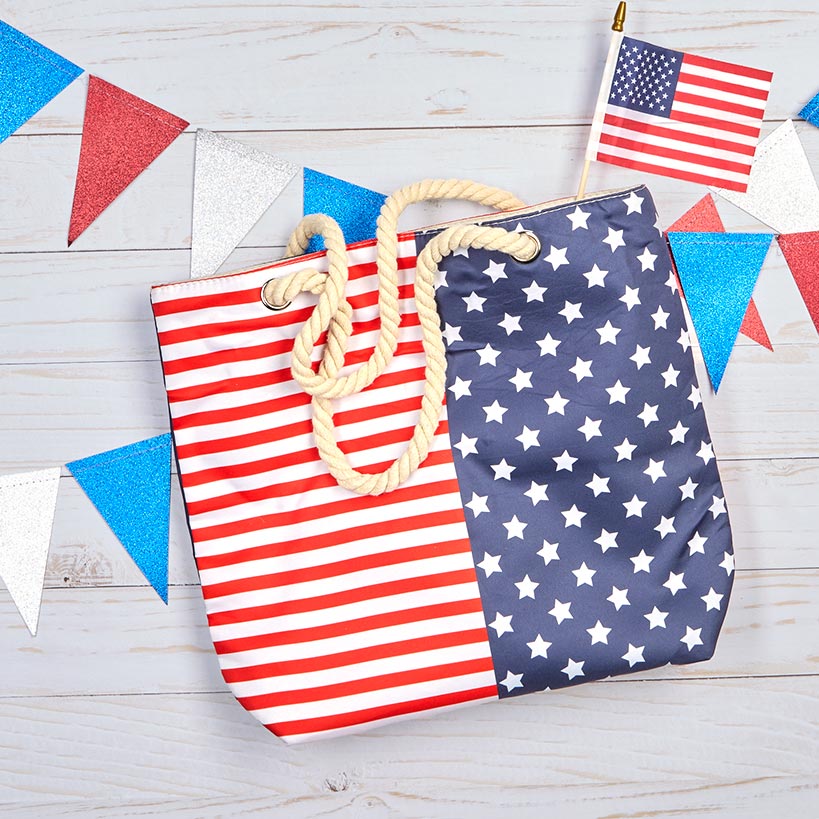 Americana Printed Tote Bag