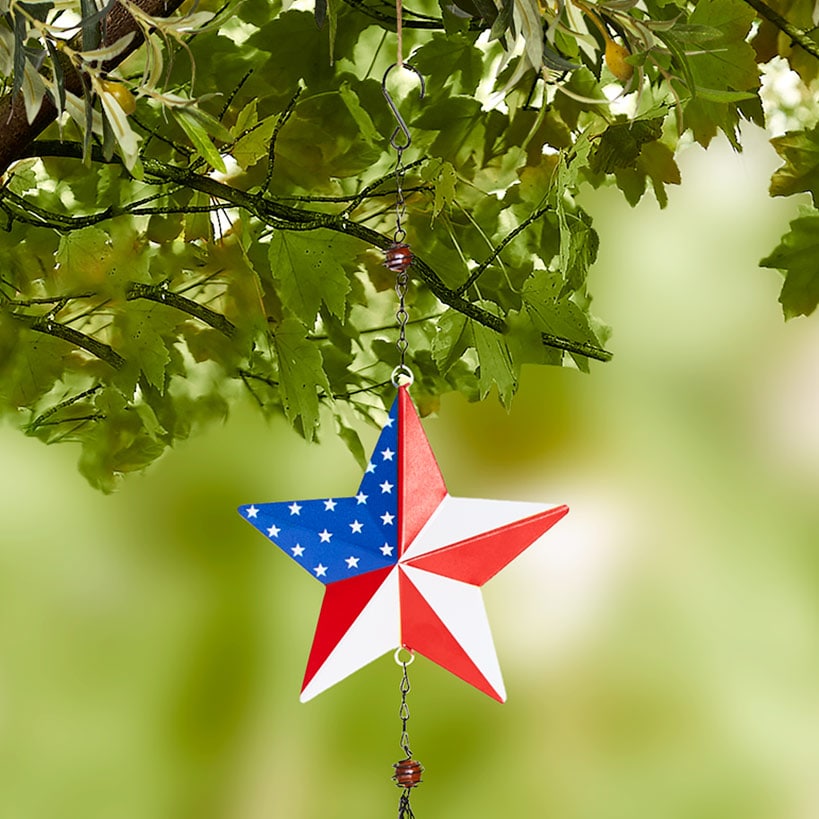 Americana Star Wind Chime