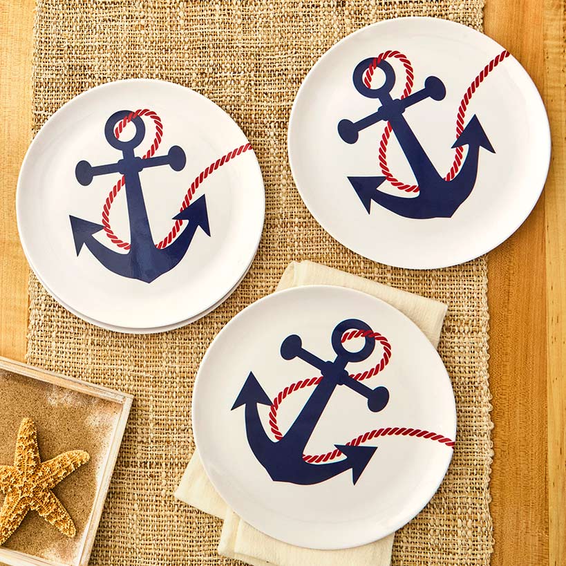 Anchors Away Dinnerware#select-item_set-of-4-salad-plates