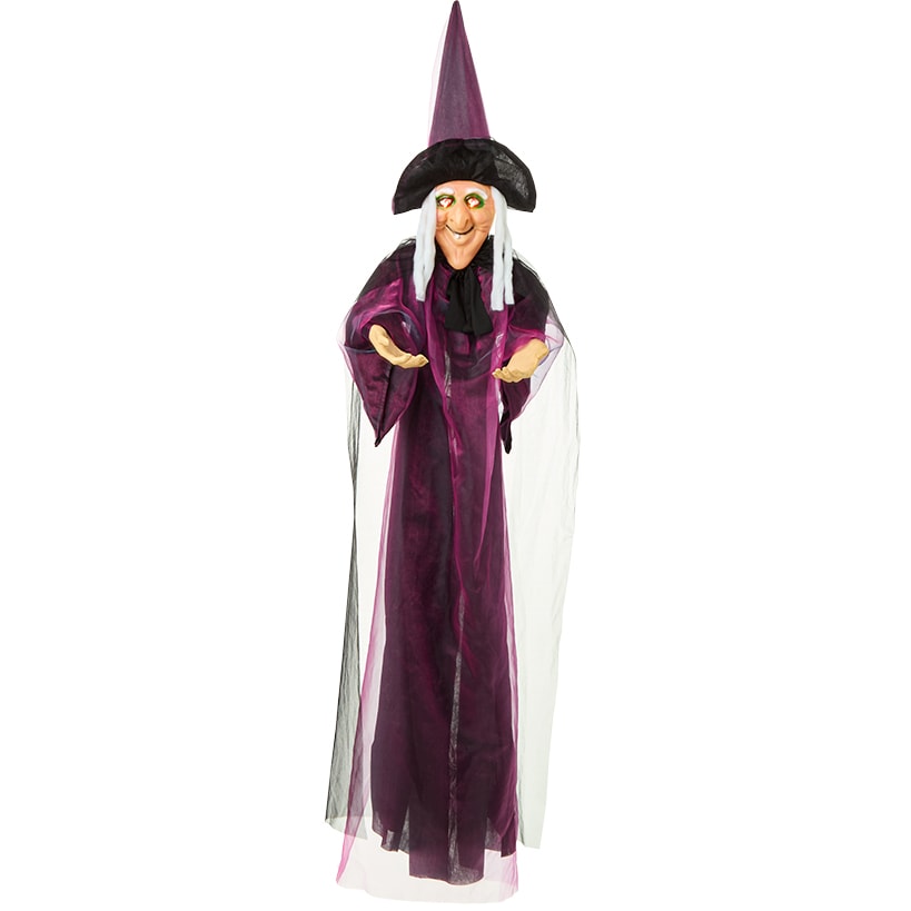 Motion-Sensor Lighted Witch