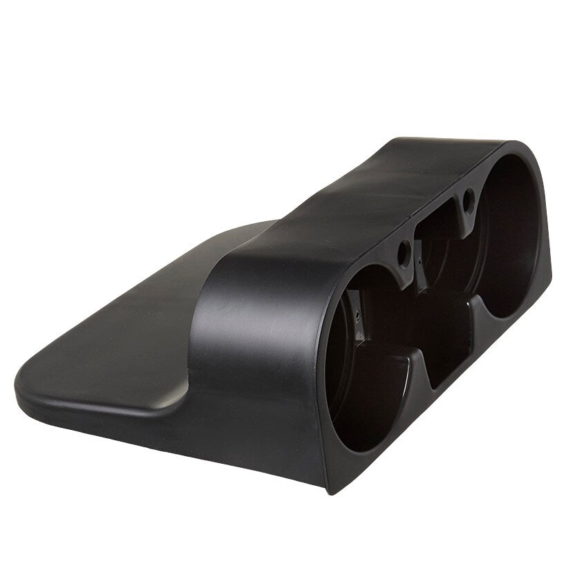 Auto Seat Gap 2 Cup Holder With Storage Holder Black Plastic