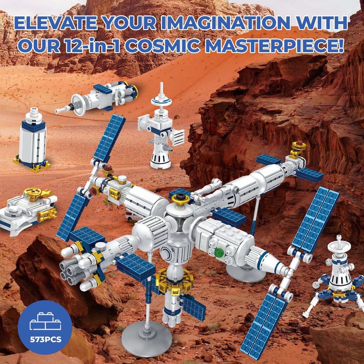 Contixo BK07 Aerospace Series Space Station Building Block Set - 573 PCS