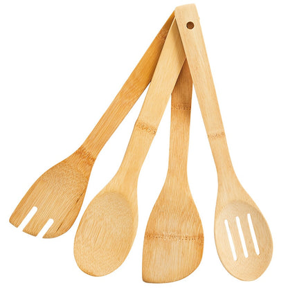 Kitchen Utensil Set in Bamboo with Matching Crock