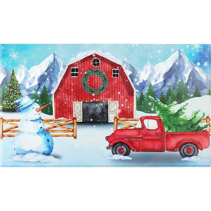 Kitchen Comfort Accent Rug or Runner Rug Barns and Bows
