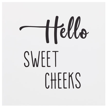 Humorous Bathroom Wall Art - Flush, Hello, Seat, Sprinkles, or Text