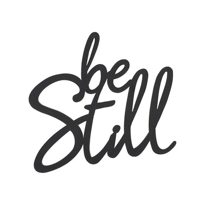 Be Still Wood Hanging Plaque