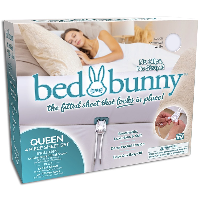 Bed Bunny™ Fitted Queen Sheet Set, Soft, Anti-Wrinkle, Stain Resistant