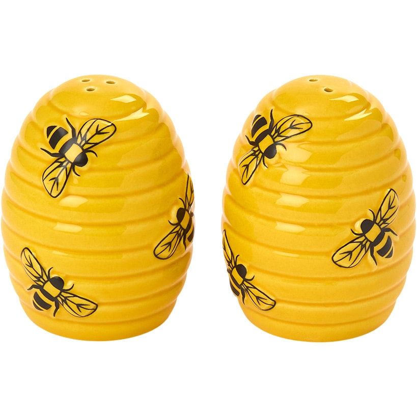 Beehive Shaped Decorative Salt and Pepper Shakers Set