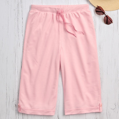 Women's Bermuda Long Shorts with Drawstring Waist