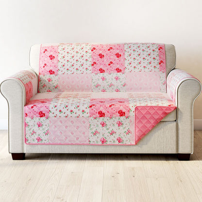 Berry Bloom Quilted Furniture Cover Chair, Loveseat, Sofa