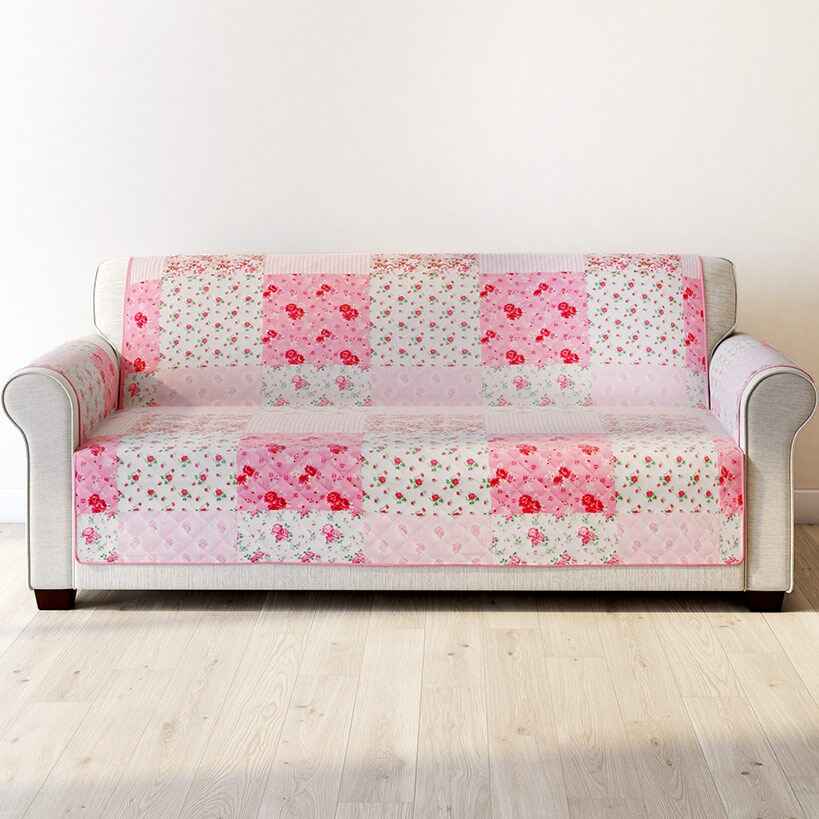 Berry Bloom Quilted Furniture Cover Chair, Loveseat, Sofa