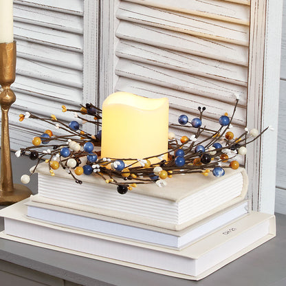 Colorful Country Berry Wreath, Garland or LED Candle