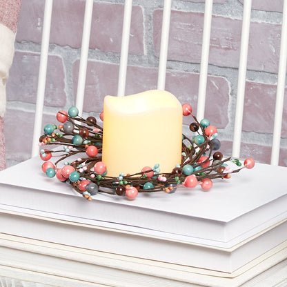 Colorful Country Berry Wreath, Garland or LED Candle