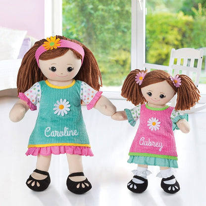 Personalized Spring Big and Little Sister Doll Set