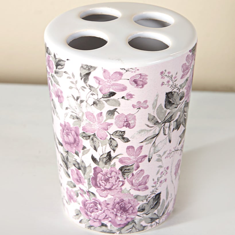 Birmingham Floral Shower Curtain or Toothbrush Holder
