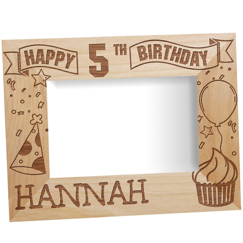 Personalized Birthday Wooden Picture Frame