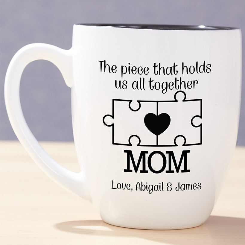 Personalized MOM Bistro Mug 16 oz