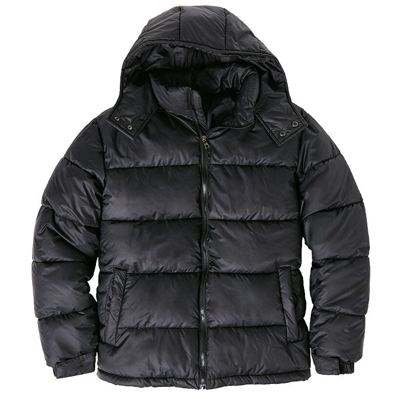 Men's Black Puffer Jacket#select-size_xl