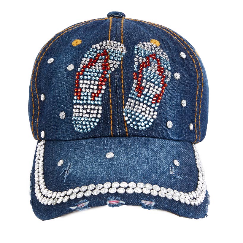 Bling-Embellished Baseball Hats