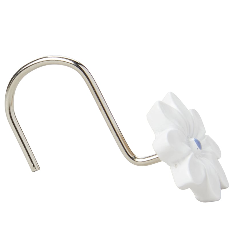 Blue Floral Bath Collection#select-item_set-of-12-shower-hooks