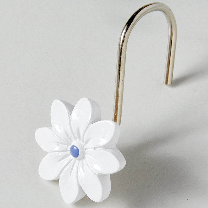 Blue Floral Bath Collection#select-item_set-of-12-shower-hooks