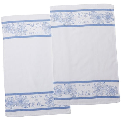 Blue Floral Bath Collection