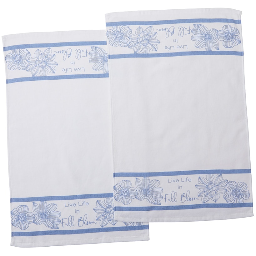 Blue Floral Bath Collection