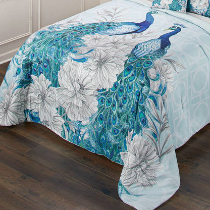 Blue Peacock Bedroom Ensemble