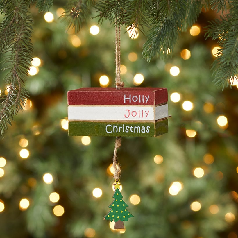 Farmhouse Book Plaque Ornaments
