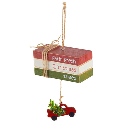 Farmhouse Book Plaque Ornaments