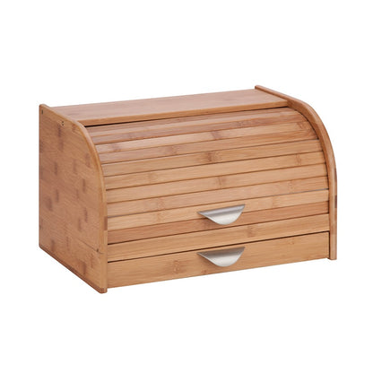 Bread Box with Bamboo Cutting Board