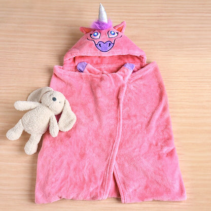 Bright Eyes™ Unicorn Blanket - Hooded Fleece with LED Eyes