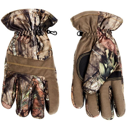 Hot Shot Brushed Tricot Men's Gloves with Mossy Oak Camo