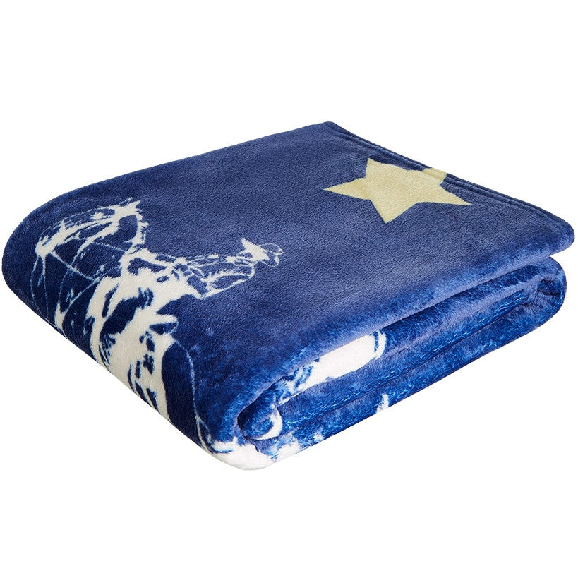 Buckaroo Cowboy 50" x 60" Fleece Plush Throw