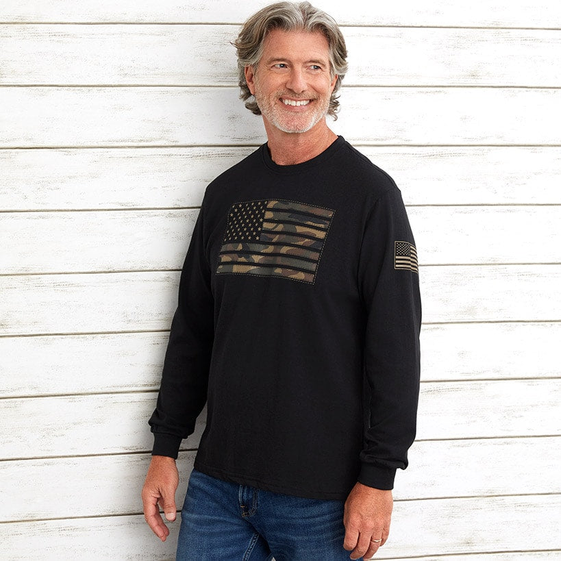 Buckhorn River Americana Long-Sleeve Tee