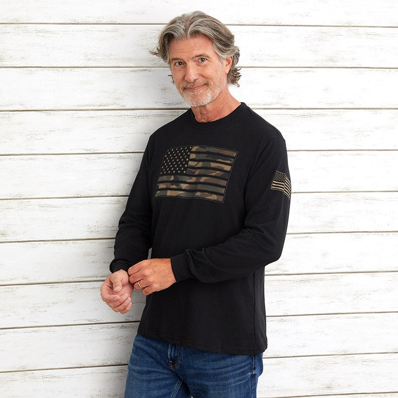 Buckhorn River Americana Long-Sleeve Tee