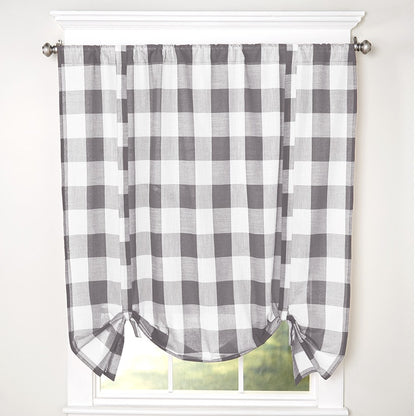 Buffalo Check Tie-Up Curtain