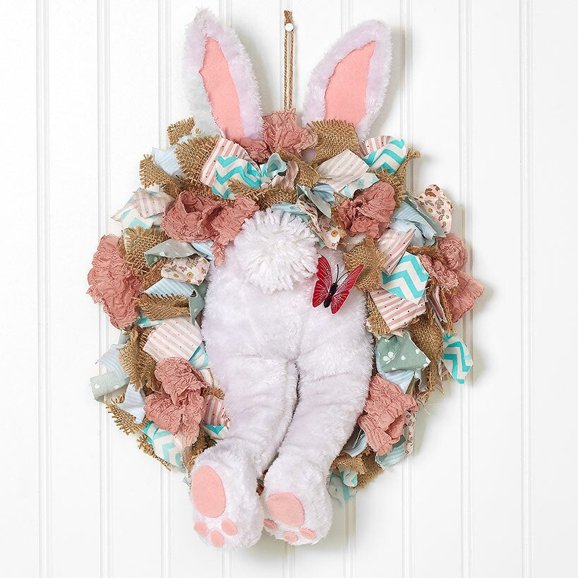 Easter Bunny Butt Wreath - Boy or Girl#select-bunny_girl