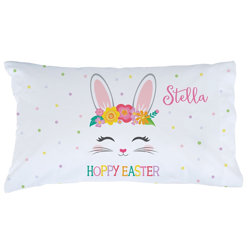 Personalized Easter Bunny Pillowcase