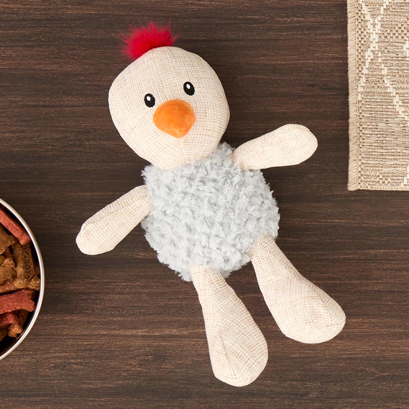 Burlap Plush Dog Toys