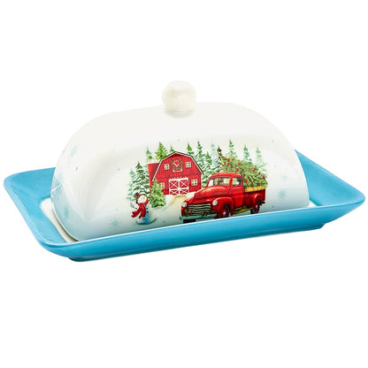 Winter in the Country Christmas Collection - Dip Bowl or Butter Dish