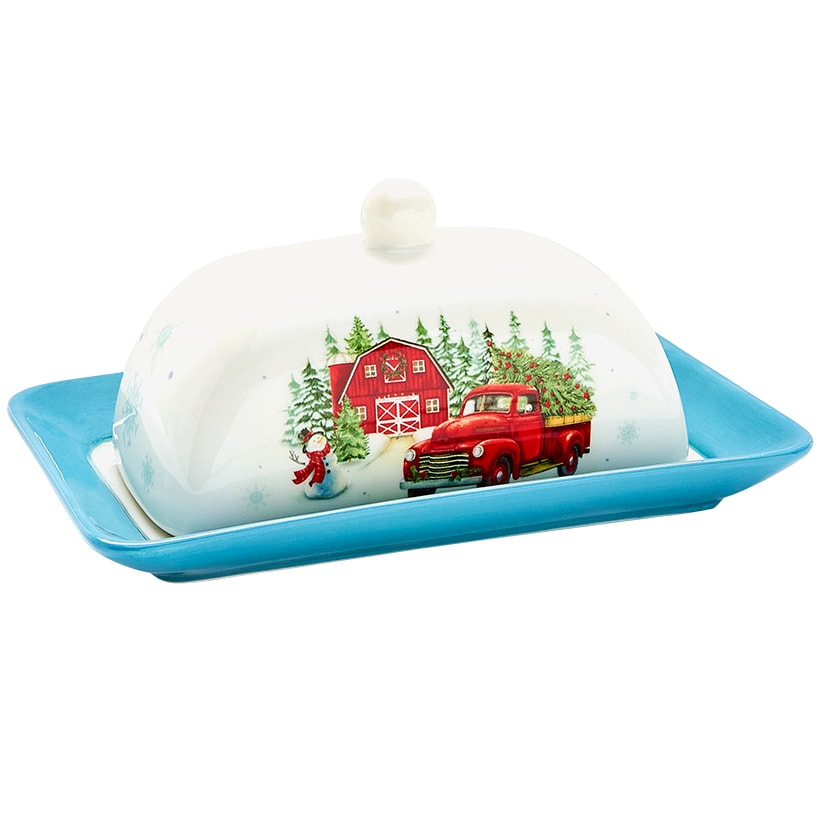Winter in the Country Christmas Collection - Dip Bowl or Butter Dish