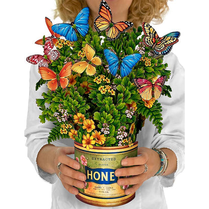 Butterflies & Buttercups Pop-Up Flower Bouquet Card