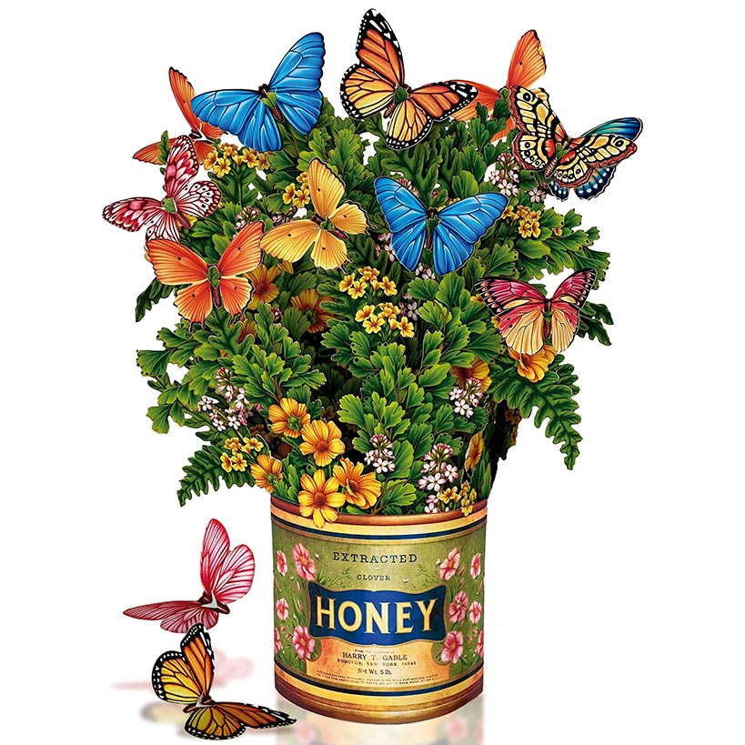 Butterflies & Buttercups Pop-Up Flower Bouquet Card