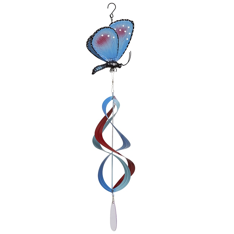 Butterfly Wind Spinner Orange or Blue