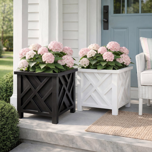 chippendale box planters Exclusive Lattice Design Chippendale Style Planter Box
